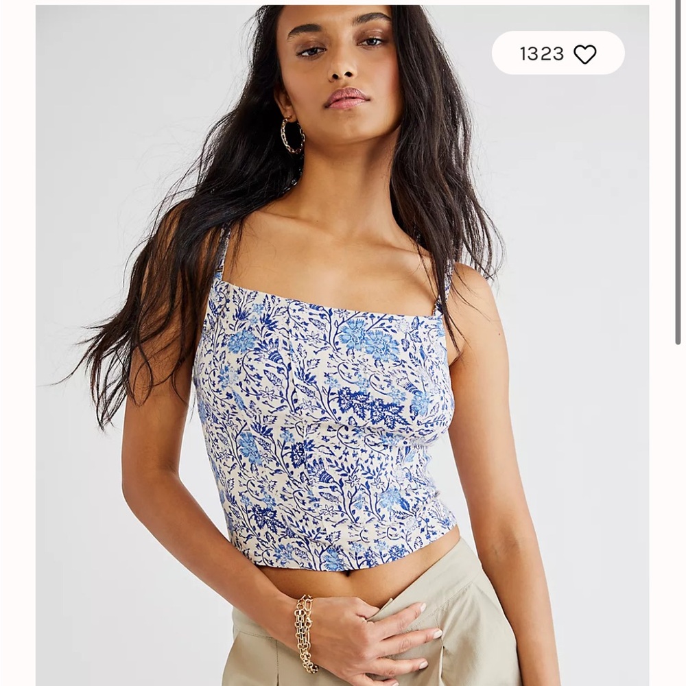 Free People Back On Track Printed Cami